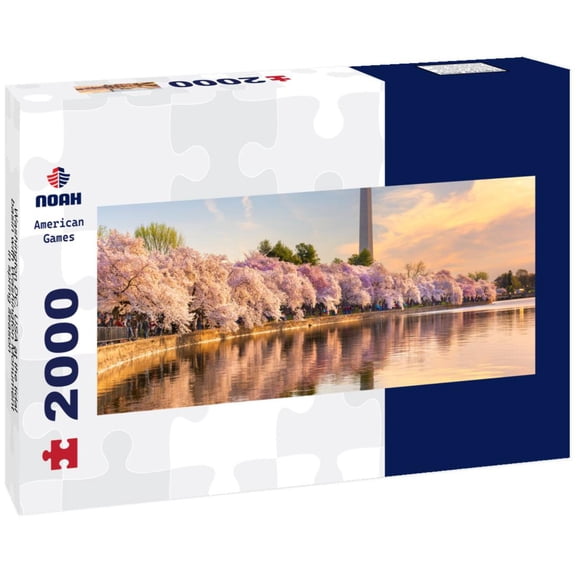 Noah Jigsaw Puzzle Washington DC, USA at the tidal basin with Washington Monument in spring season panorama 2000 pieces
