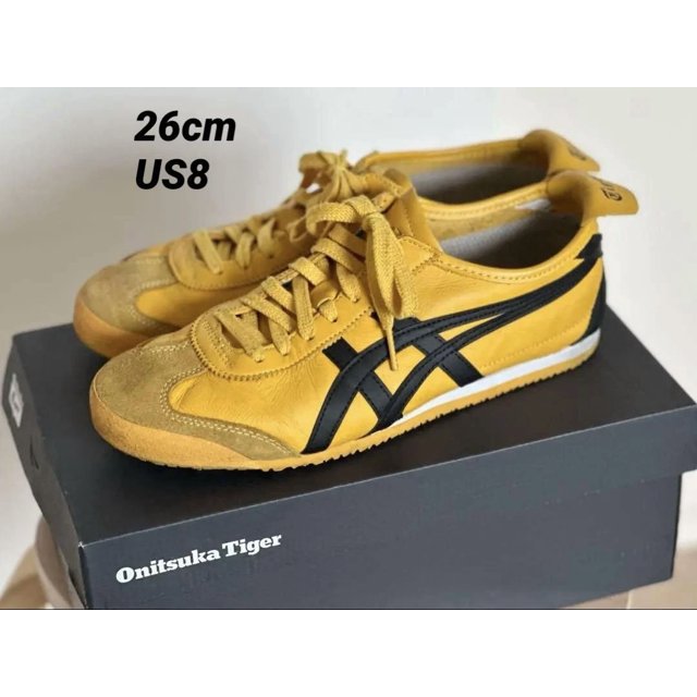 Onitsuka & Tiger Mexico66 Men’s Sneakers US 8 Yellow Suede/Nylon Condition New