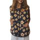 thumbnail image 1 of Chaleco Informal Sin Mangas para Mujer, con Estampado Floral, Botones y Bolsillos. Amarillo L, 1 of 8