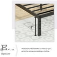 thumbnail image 5 of Alazyhome14 inch Metal Platform Frame with Heavy Duty Steel Slat Support, Standard Bed, 5 of 6
