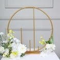 thumbnail image 5 of Efavormart 24" Gold Metal Round Floral Hoop Wedding Table Centerpiece With Pillars, Self Standing Balloon Arch Frame, 5 of 11