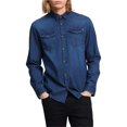 thumbnail image 1 of Camisa vaquera con Botones Calvin Klein para hombre color azul XXL, 1 of 1