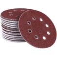 thumbnail interactive-video image 1 of Sungold Abrasives 40 Grit Sanding Discs – Lot Of 20, 5 Inch, 8 Hole, Hook & Loop, Extra Coarse 1 of 2