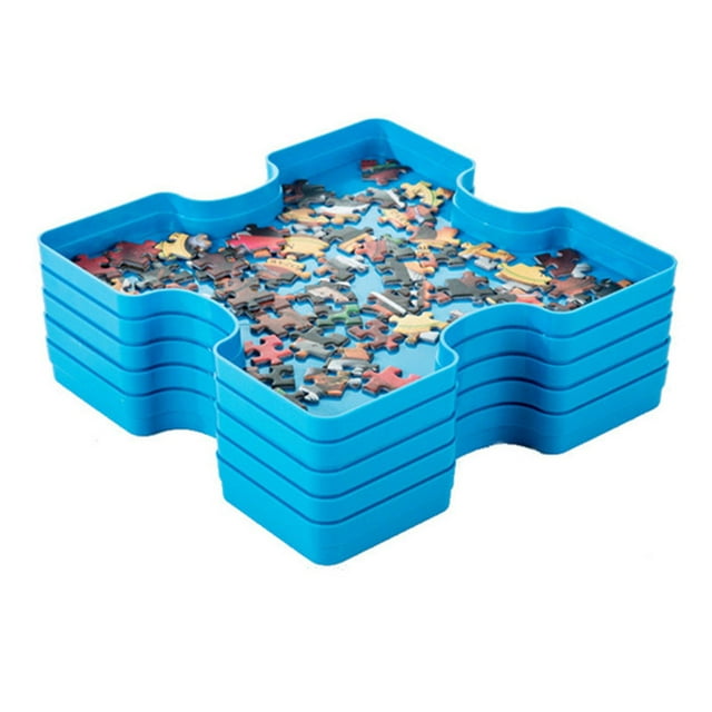 6 Pcs Plateaux de Tri pour Casse-Tête Plateaux Empilables Plateau de Tri pour Casse-Tête