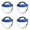 Blue-4Pcs, variant on 2Pcs Hard Hat Sweatband Washable Replacement Liner, Reusable Cotton Sweatband with Air Cushion Padding for Construction Welding and Industrial Safety Comfort Use 12.6 x3.4 Inch Blue