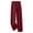 Wine, variant on UAMVSH Dress Pants for Women Casual Cotton Linen Work Office Pants with Pockets Soft Elastic Waist Wide Leg Business Suit Pants(X-Large,Wine)