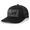 American Fox Hound-Black/Black, variant on Canine Collection Pug American Flag Embroidered Mesh Back Trucker Hat, Black/Black