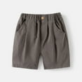 thumbnail image 2 of Boys Shorts Solid Elastic Waist Drawstring Pull On Summer Shorts Preemie Baby Boy Clothes 4-5 Years Boys Fashion, 2 of 3