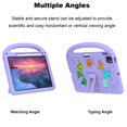 thumbnail image 2 of ELEHOLD Case for Apple iPad Air 11 (2024)/pro11 2024, Fun Animal Design EVA Durable Case with Handle & Stand & Strap, Easy Carry for Children,Purple, 2 of 9