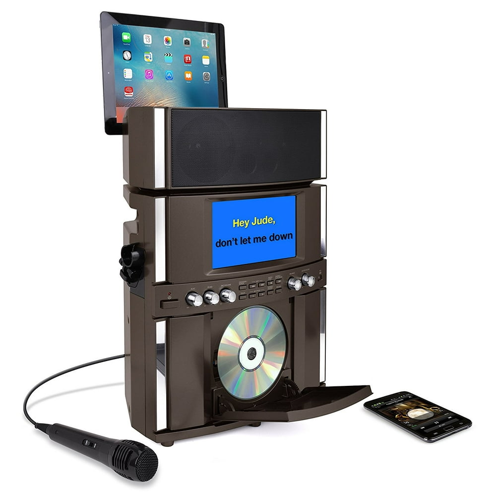 Akai KS800BT Bluetooth CD+G Karaoke System with USB Playback/Recording