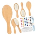 thumbnail image 4 of Kits de pintura con cepillo de madera para el cabello, peine desenredante, suministros para fiestas nocturnas, herramienta de peinado, cepillo de, 4 of 10