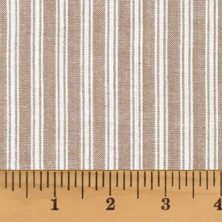 Thick 100% Cotton Herringbone Stripe Ticking Fabric, Price per 1/2 metre