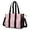 Breast Cancer Pink Ribbon Peach Pattern-1, variant on Breast Cancer Pink Ribbon Peach Pattern Utility Tote Bag, Work Tote with Multi Pockets & Removable Strap, Polyester Fabric Gifts for Birthday Christmas Thanksgiving