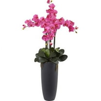 Nearly Natural Phalaenopsis Orchid Arrangement with Bullet Planter