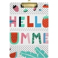 thumbnail image 1 of FMSHPON Watermelon Summer Flamingo Clipboard Hardboard Wood Nursing Clip Board and Pull for Standard A4 Letter 13x9 inches, 1 of 8