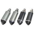 thumbnail image 4 of Silenciador de escape negro mate universal para motos y ATV, 38-51mm, con adaptadores de soldadura incluidos, 4 of 6