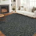 thumbnail image 1 of YUSAZENS 5x7 Modern Washable Area Rug, Soft Non-Slip Bedroom Carpet, Dining Room Rug, Black, 1 of 6