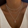thumbnail image 5 of Sterling Silver Star Pendant Necklace, 5 of 5
