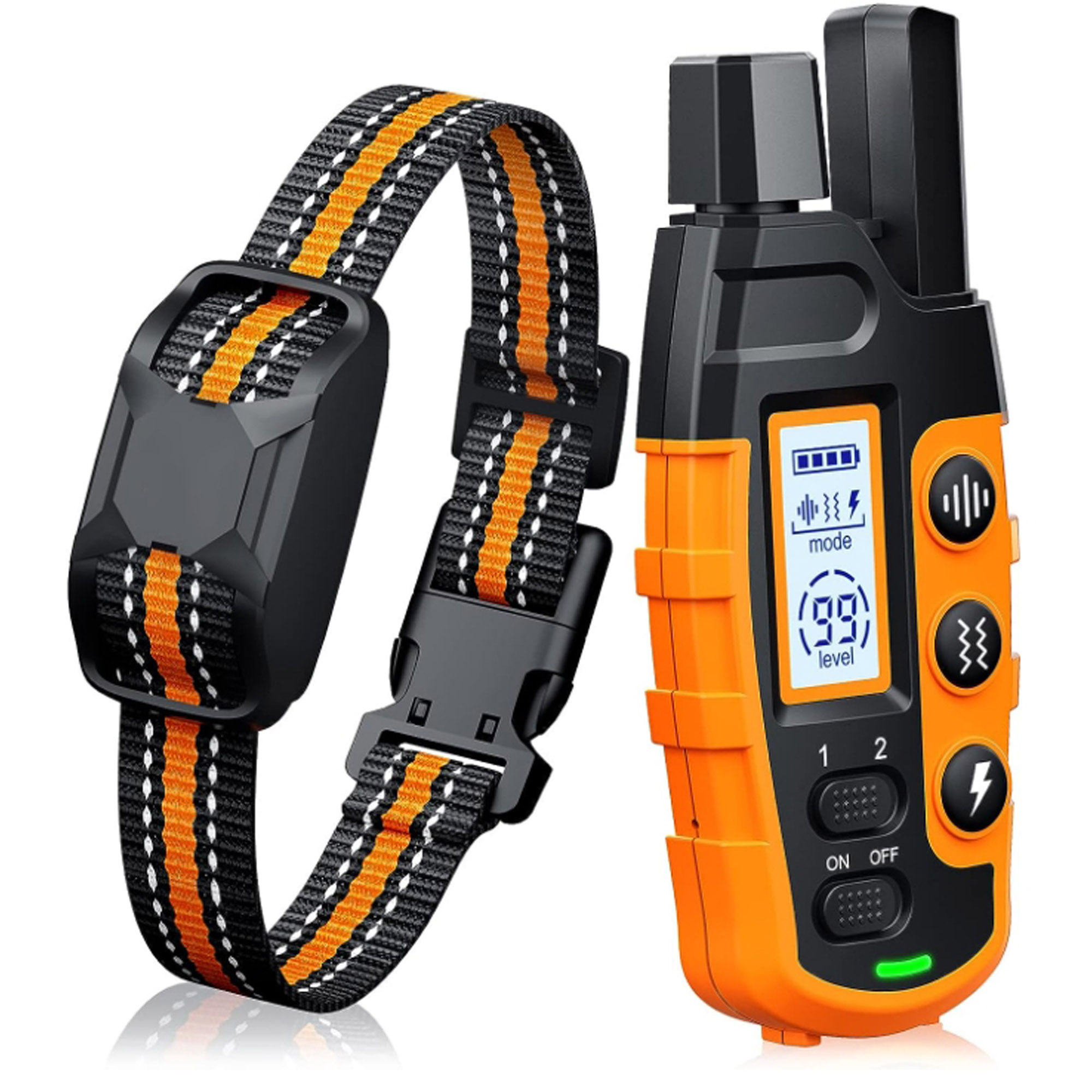 Branded 3300ft Electric Dog Training Collar - Waterproof Remote With Vibration & Shock