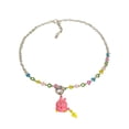 thumbnail image 1 of Colorful Choker Necklace Statement Boho Stackable Bunny Rabbit Pendant Necklace, 1 of 9