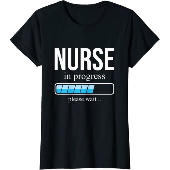 Funny Nurse in progress Shirt, Nursing School T-Shirt