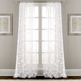 thumbnail image 4 of Amrapur Overseas Inc. Embroidered Nature/Floral Semi-Sheer Rod Pocket Curtain Panels (Set of 2), 4 of 4
