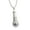 Silver with chain, variant on Men Stainless Steel Personalized Punk Vintage Musical Microphone Pendant Necklace Megaphone Tool Silver with Chain