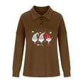thumbnail image 3 of Ichuanyi liquidación femenina estampado casual impresa redonda redonda de manga suelta camiseta de manga larga jarra de blusa superior ICHUANYI WER202308241668, 3 of 7