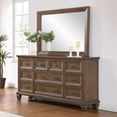 thumbnail image 2 of New Classic Furniture Mariana 2-Piece Wood Dresser with Mirror in Vintage Mocha, 2 of 9