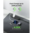 thumbnail image 2 of Belkin 40W Dual Port USB-C Wall Charger, USB Type C Charger Fast Charging for iPhone 16, 16 Plus, 16 Pro, 16 Pro Max, 15, 15 Pro, 15 Pro Max, iPhone 14 Series, Galaxy S24 Ultra, iPad, AirPods & More, 2 of 8