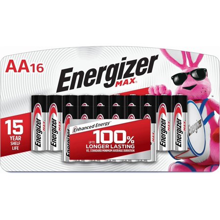 MAX AA Batteries (16 Pack), Double A Alkaline