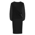 thumbnail image 4 of LOVZFMLL Robe Débardeur Décontractée Sans Manches Unie d'Été pour Femmes Noir 3TG, 4 of 8