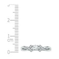 thumbnail image 2 of 10k White Gold Womens Round Diamond Solitaire Bridal Wedding Anniversary Ring 1/3 Cttw, 2 of 2