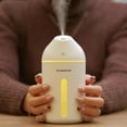thumbnail image 2 of Humidificador de aire, mini humidificador ultrasónico 320ml, humidificador WiFi con control de voz, control remoto y función de temporizador, humidificador blanco, 2 of 5