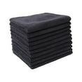 thumbnail image 2 of 7 Pieces Microfiber Cleaning Cloth Dishtowels Fast Drying Dishcloth Cleaning Rag Black, 2 of 8