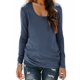 thumbnail image 3 of RKSTN Long Sleeve Shirts for Women Oversized Crewneck Slim Base Layer T Shirt Top Womens Casual Solid Plus Size Round Neck Loose Fits Comfy Cozy Basic Tee Shirt Fall Spring Clothes, 3 of 10
