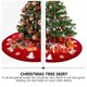 thumbnail image 3 of Adorable impresión de la falda del árbol de Navidad Elk Copo de nieve Cubierta inferior del árbol de Navidad, 3 of 5