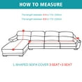 thumbnail image 2 of Eurhowing L-Shape Sofa Slipcover, 2-Piece Stretchable Sectional Couch Cover, Elastic Non-Slip Furniture Protector for Pets & Kids, 3+3 Seater, 2 of 13