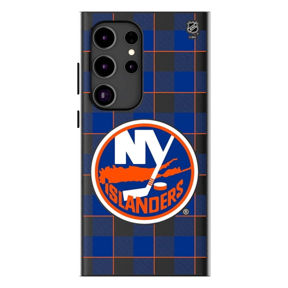 Keyscaper New York Islanders Plaid Galaxy Magnetic Bump Case