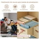 thumbnail image 2 of Paquete de 4 Organizador de closet ropa, organizadores para cajones de ropa, equipada con ranuras para tarjetas de PVC, plegable, con compartimentos y asas, ideal para camisas, vaqueros, 2 of 7