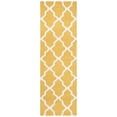 thumbnail image 3 of SAFAVIEH Cambridge Liam Geometric Wool Runner Rug, Gold/Ivory, 2'6" x 10', 3 of 12