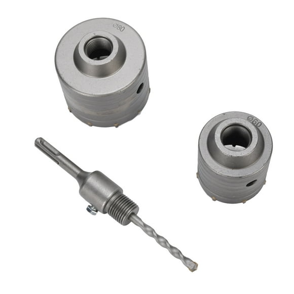 Abridor De Agujeros Para Hormigón, Kit De Sierra Perforadora De 60 Mm, 80 Mm, 109 Mm, Taladro Central, ángulo De 135 Grados, Dientes De 3 Bordes Para Perforación De Piedra De