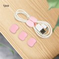 thumbnail image 1 of High-quality Winding Buckle Data Line Storage 2.5cm × 3.2cm × 1.3cm Headphone Cable Arrangement Pvc Wire Control Tools Smooth 3g Sakura Pink, 1 of 6