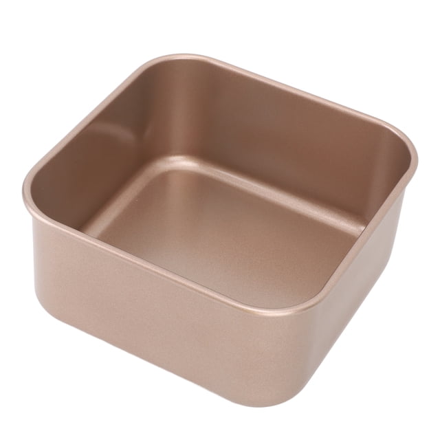 Deep Square Baking Pan With Stackable Design, Thickened Carbon Steel Sheet, Even Heat Distribution For Cake Bread Barbecue