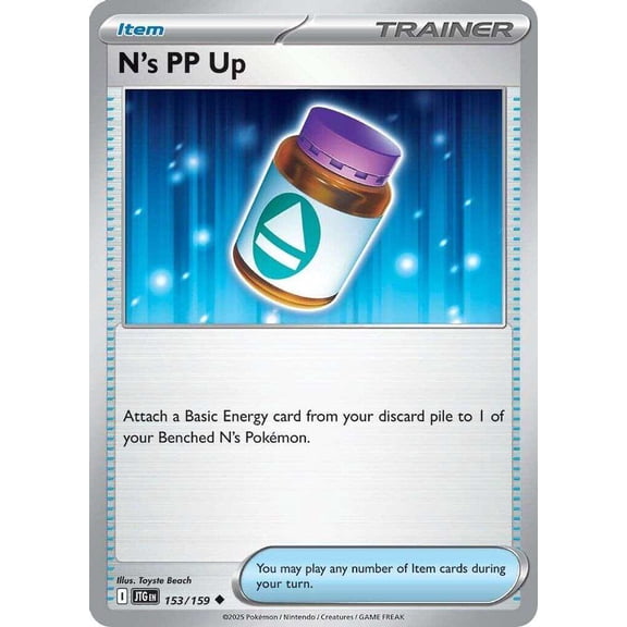 Pokemon Journey Together Uncommon N's PP Up #153
