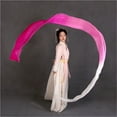 thumbnail image 7 of Women Real Silk Streamer Purple Pastel Color Belly Dance Props Worship Silk Streamer 400X45cm, 7 of 7