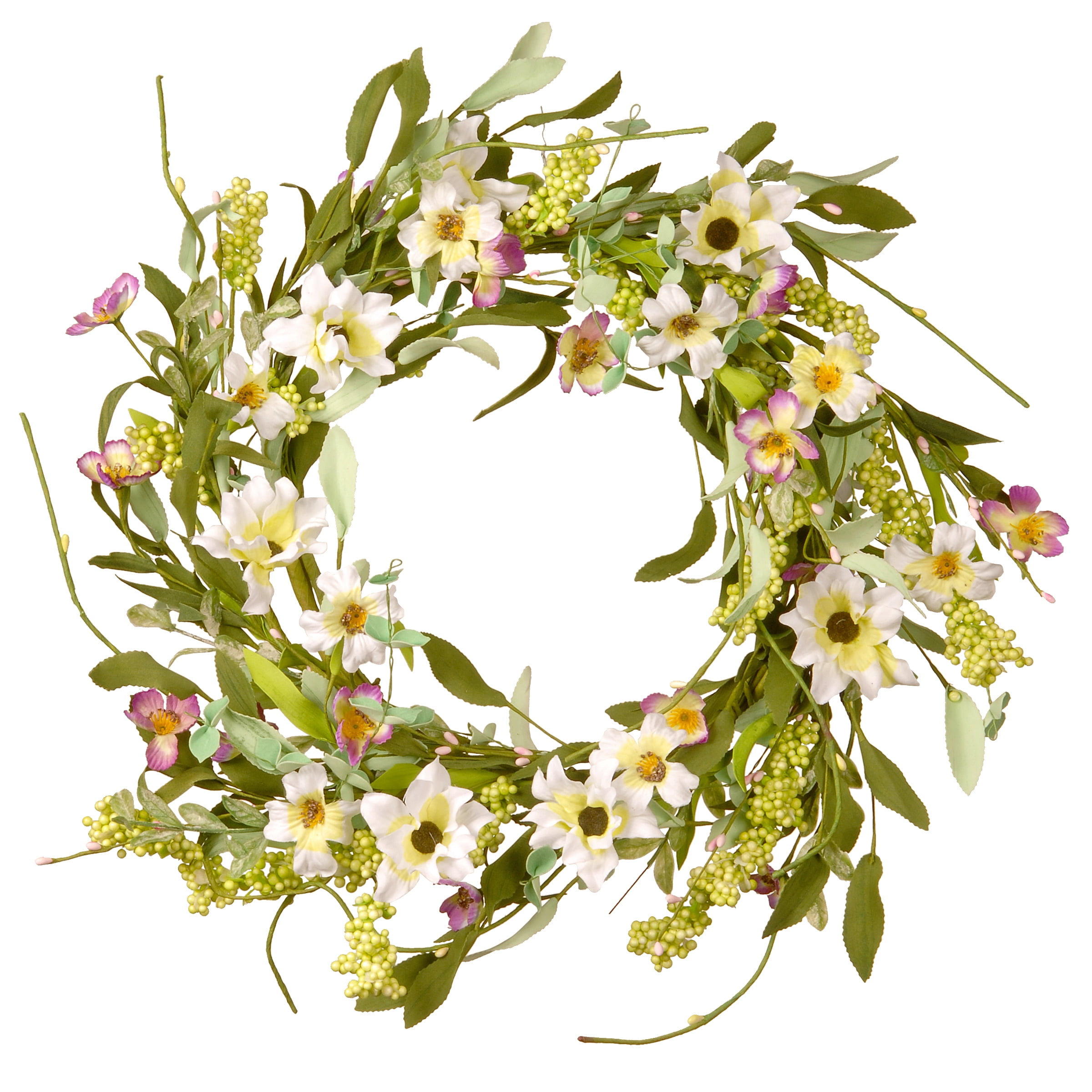 National Tree Artificial 20' Floral Wreath