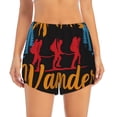 thumbnail image 2 of KLL Not All Who Wander Are Lost Hiking Pattern Shorts Women,Athletic Shorts High Waisted Running Shorts Pocket Sporty Short Gym Elastic Workout Shorts-X-Large, 2 of 7