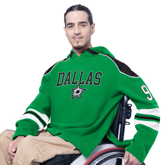 Men's G-III Sports by Carl Banks Green Dallas Stars Adaptive Wear Lord Stanley Hooded Long Sleeve Sweatshirt