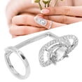 thumbnail image 3 of Adjustable Fingernailwith Rhinestones, Beautiful Finger Decoration Jewelry for Dance Parties, Weddings, and More, 3 of 8